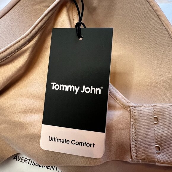 Tommy John Ultimate Comfort Wire-Free T-Shirt Bra 32C Paris Nude - Picture 7 of 9